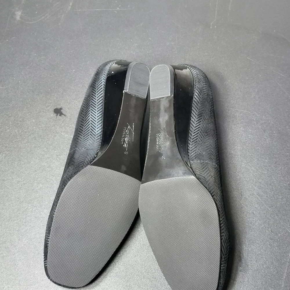 Trotters Womens Lauren‎ Herringbone Slip-On Pump Heels 6.5 New in Box Career